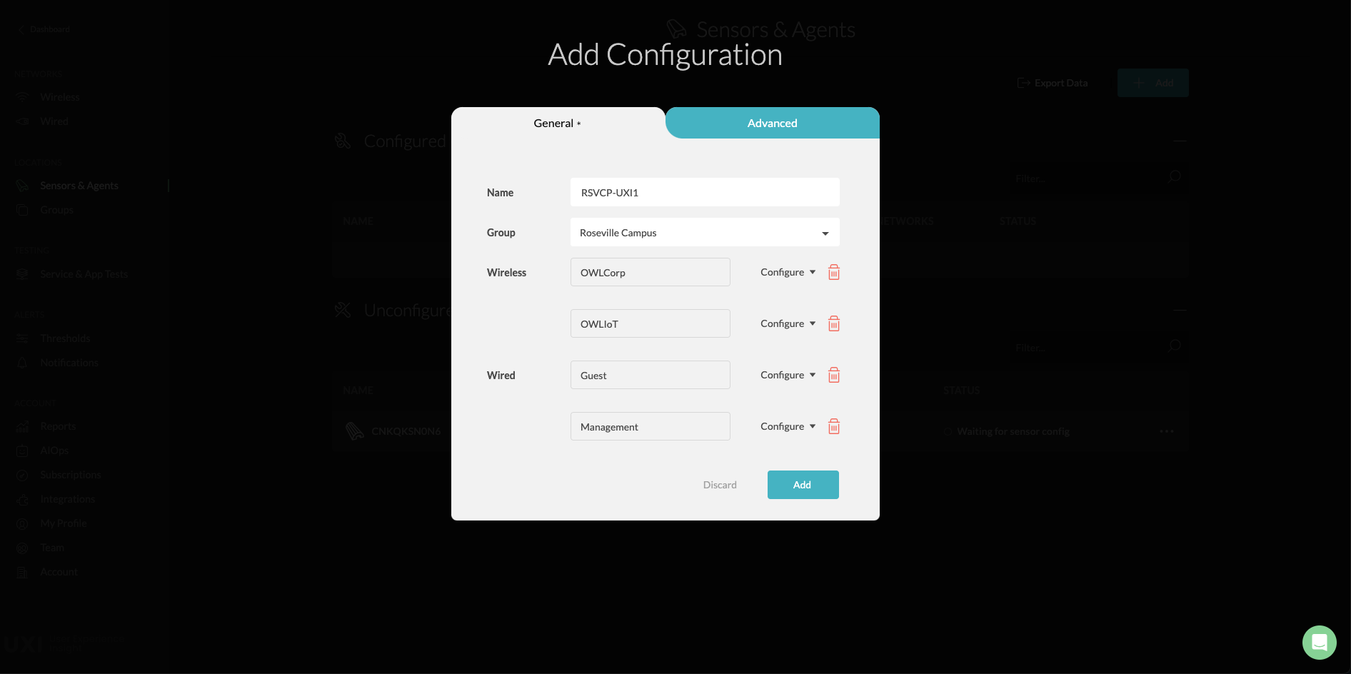 Add Configuration