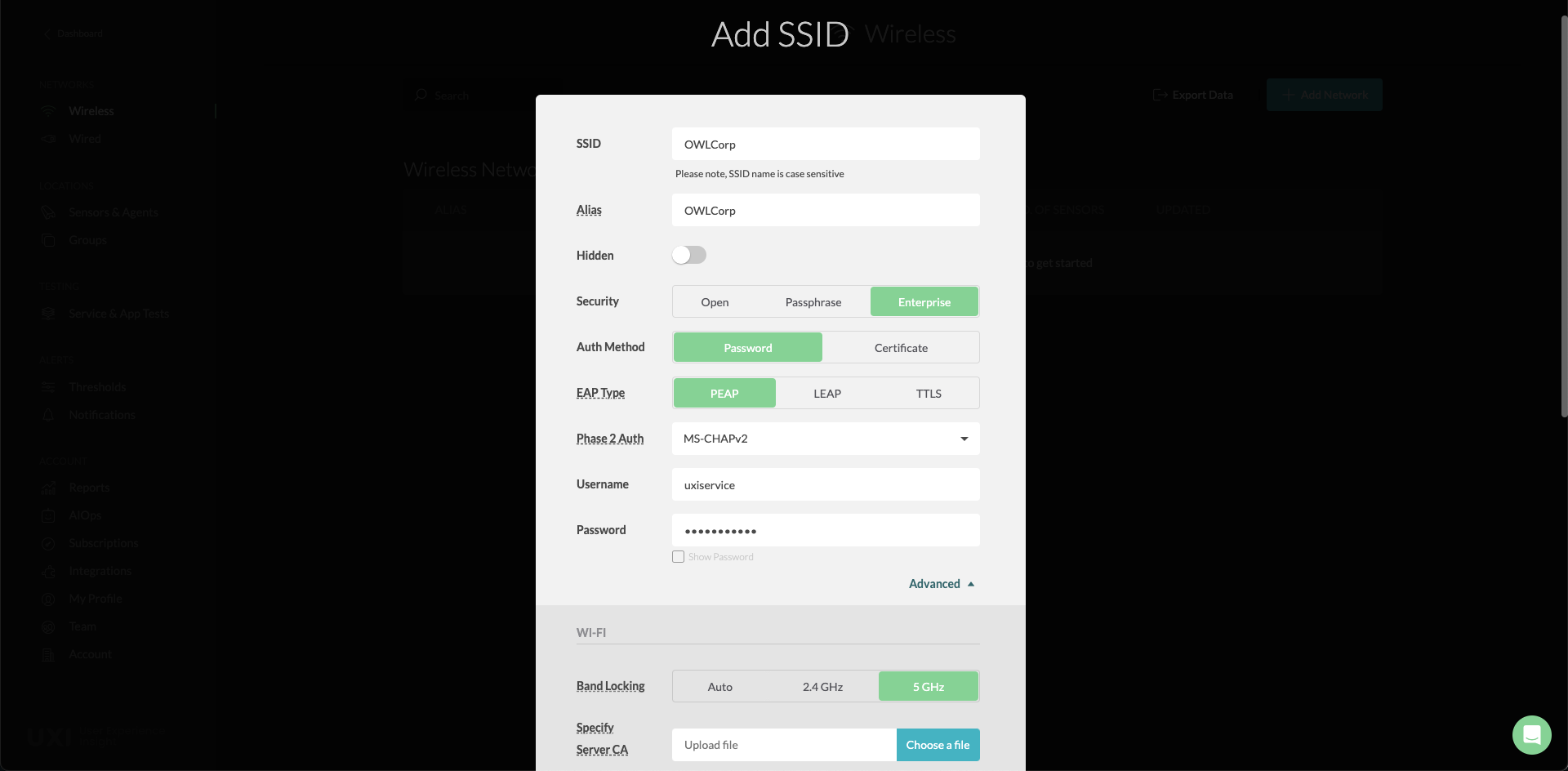 Add SSID
