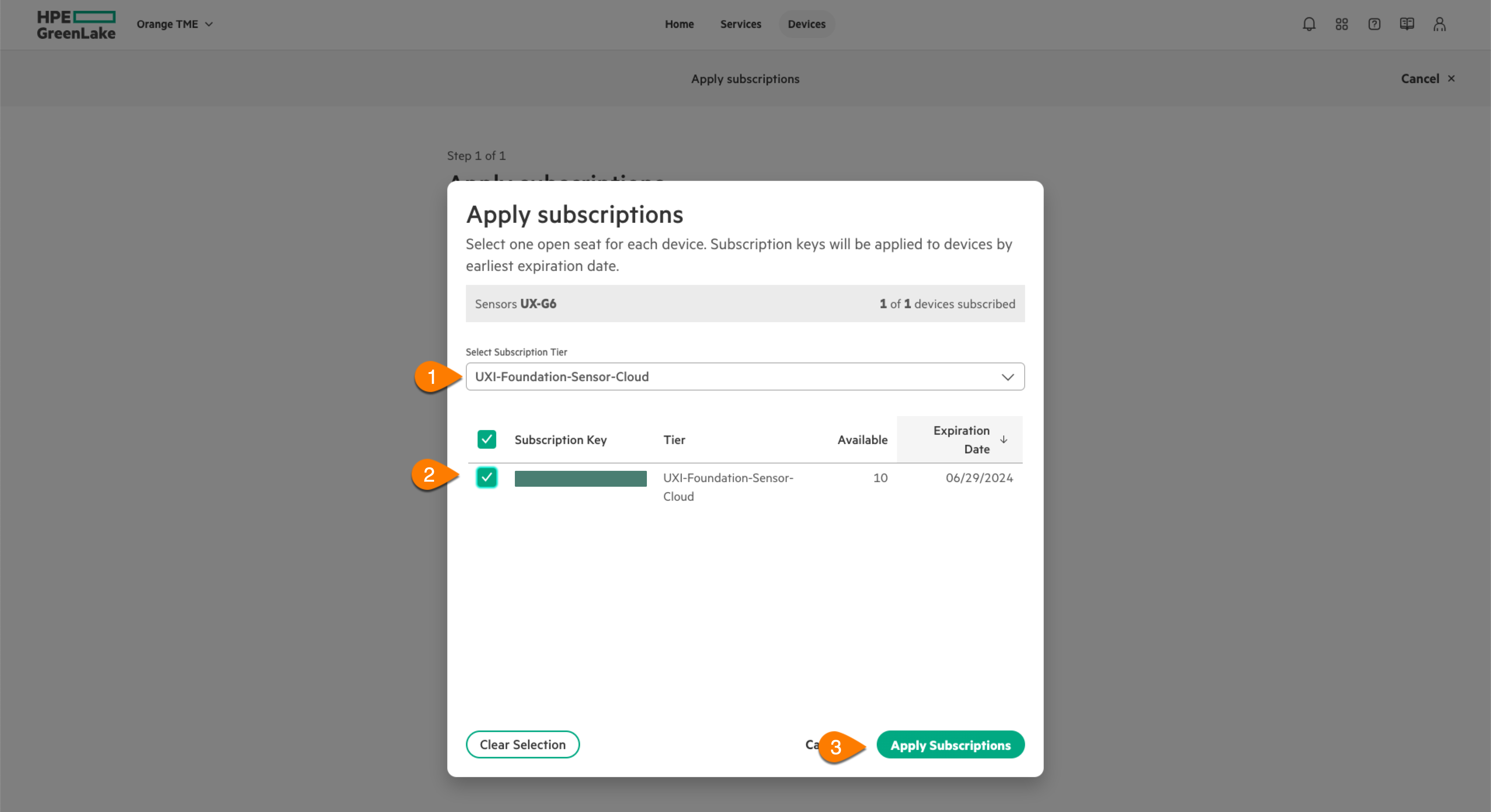 UXI Apply Subscription Tier