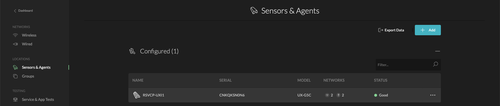 Configured Sensor