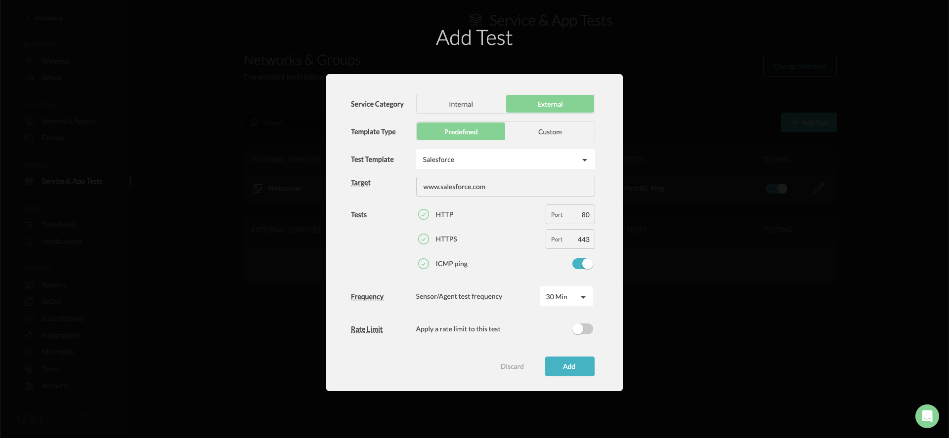 Add Salesforce Test
